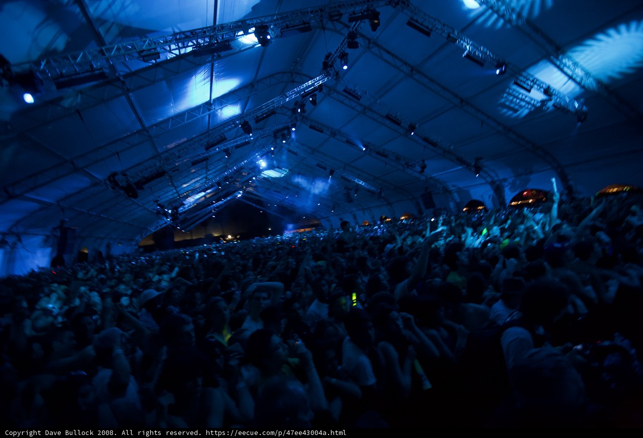 Blue Lights and An Electric Crowd at Coachella 2008