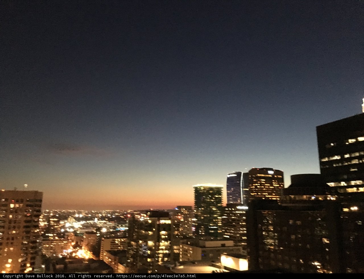 Los Angeles Metropolis at Dusk