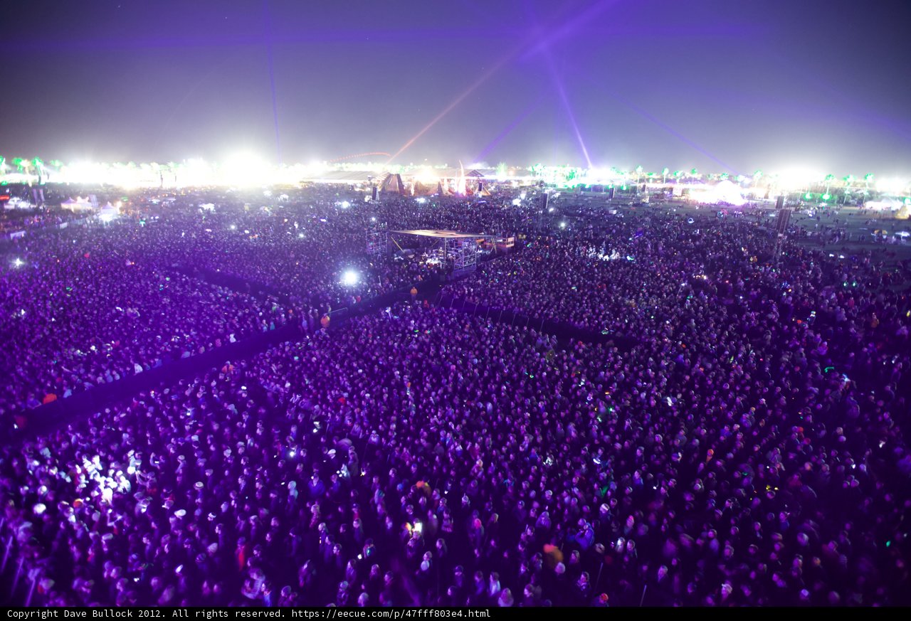 A Sea of Lights and People