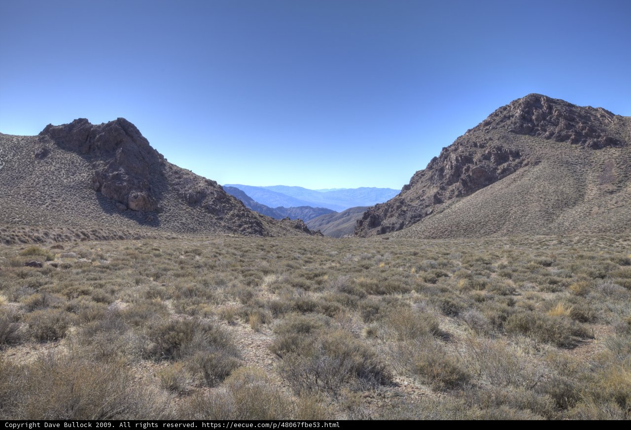 Majestic Mountains in the Death Valley Desert