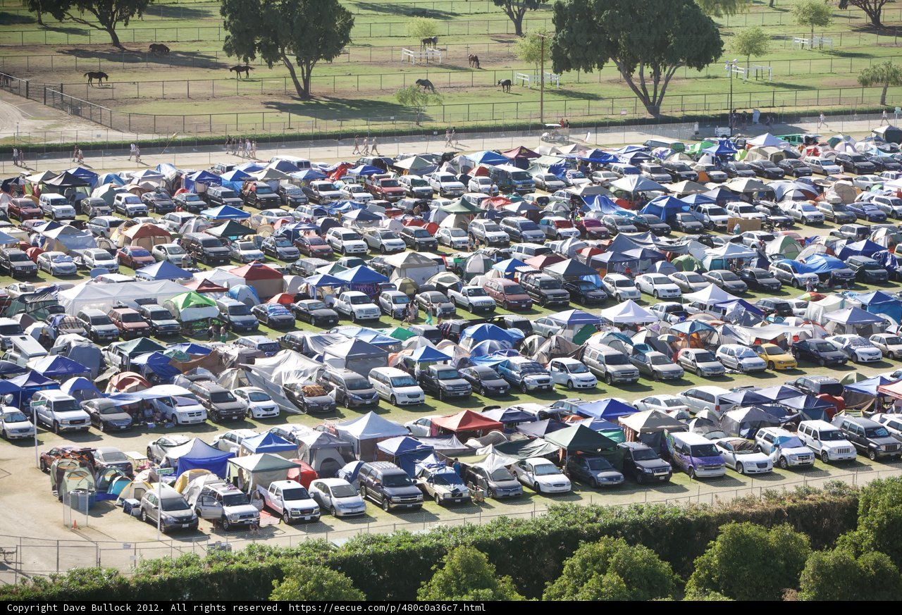 Parking Lot Frenzy during Coachella Weekend 2