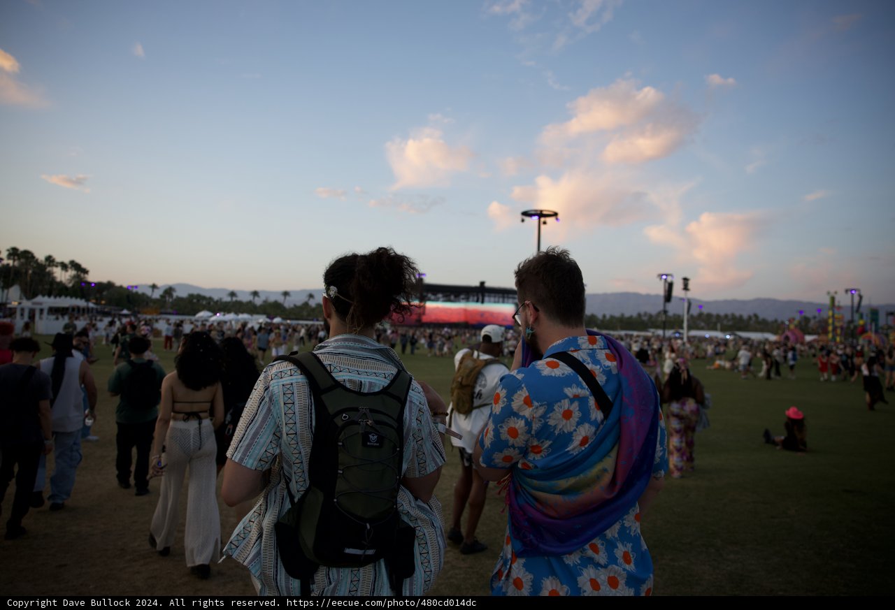 Sunset Stroll at Coachella 2024