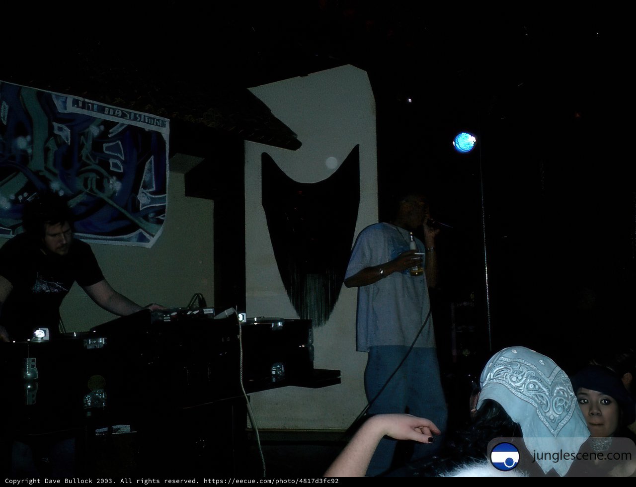 Entertainer on Stage with DJ