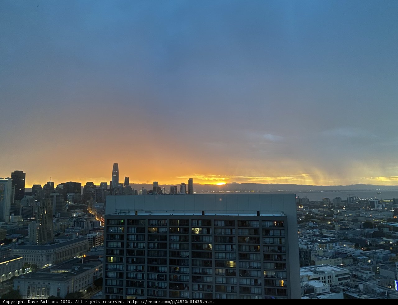 Majestic Sunset Over San Francisco's Skyline