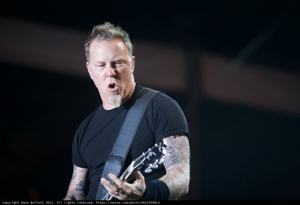 James Hetfield of Metallica Rocks the Big Four Festival