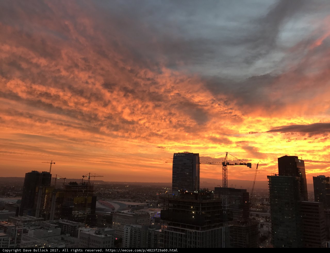 Sunset Over the Urban Skyline