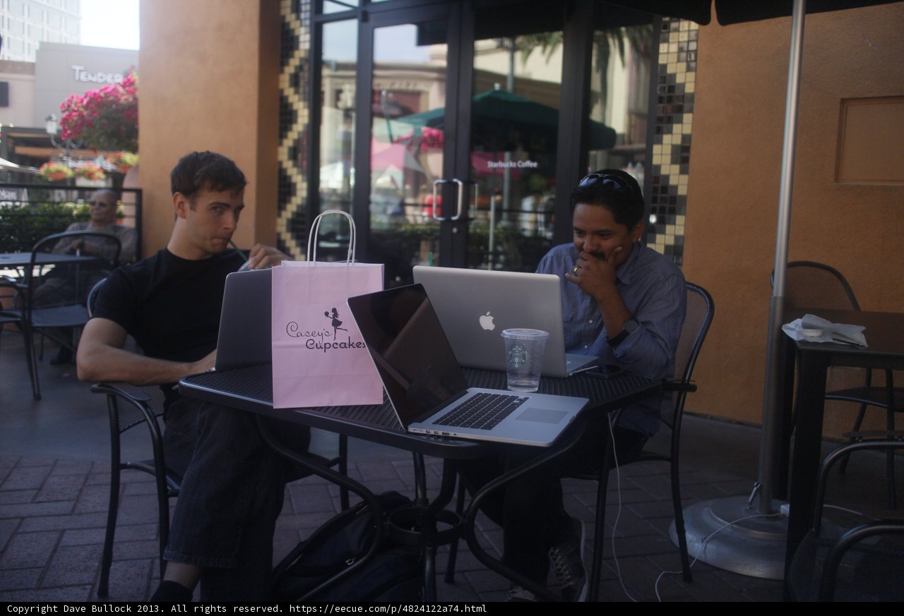 Working Lunch at the Cafe