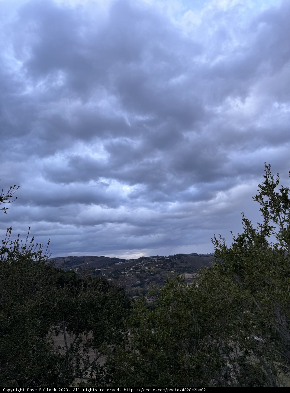 The Mesmerizing Veil of Clouds over Carmel Hills