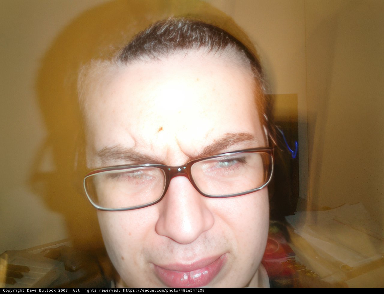 Blurry Portrait of Dave B with Glasses