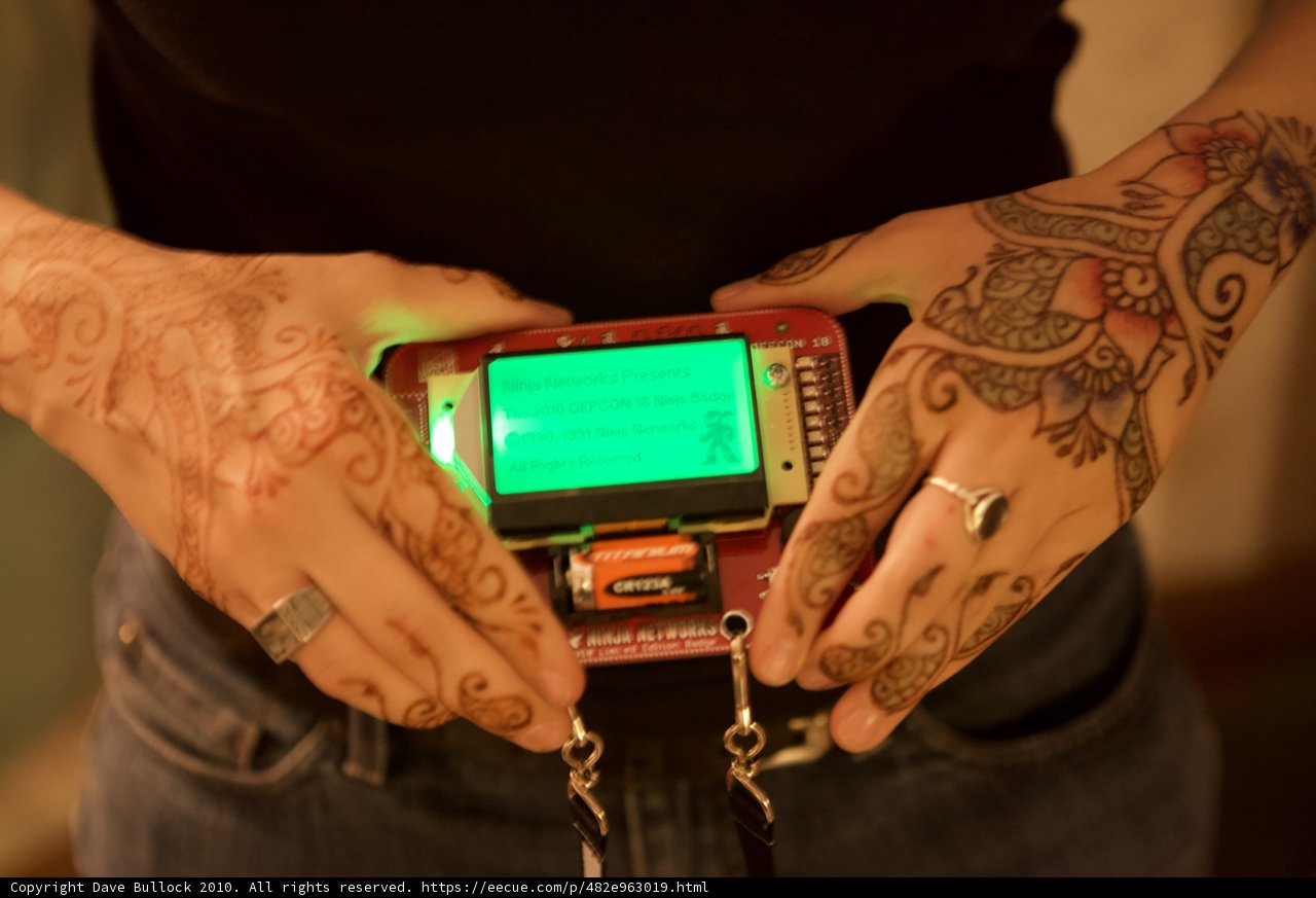 Tattooed Hand Holding Green Screen
