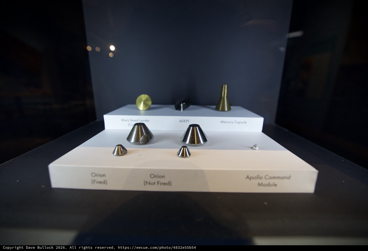 Comparative Display of Space Capsule Models