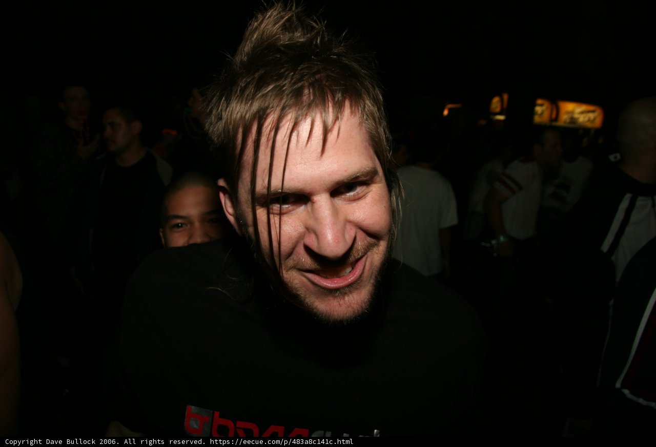 Mohawked Man at New Year's Eve Party
