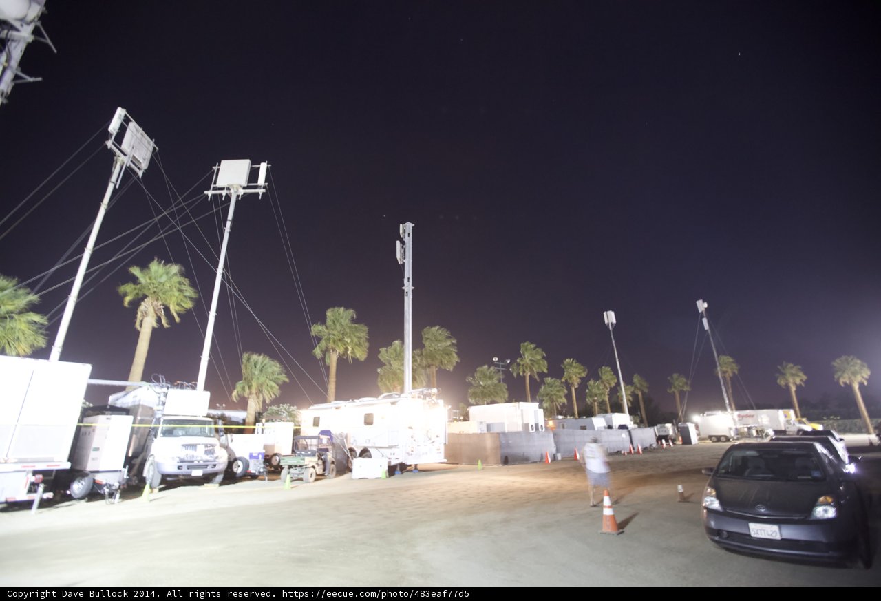 Nighttime Parking Lot Scene