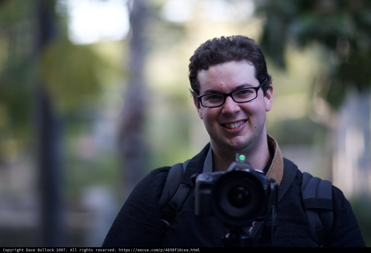 Photographer Dave B smiles while taking photos