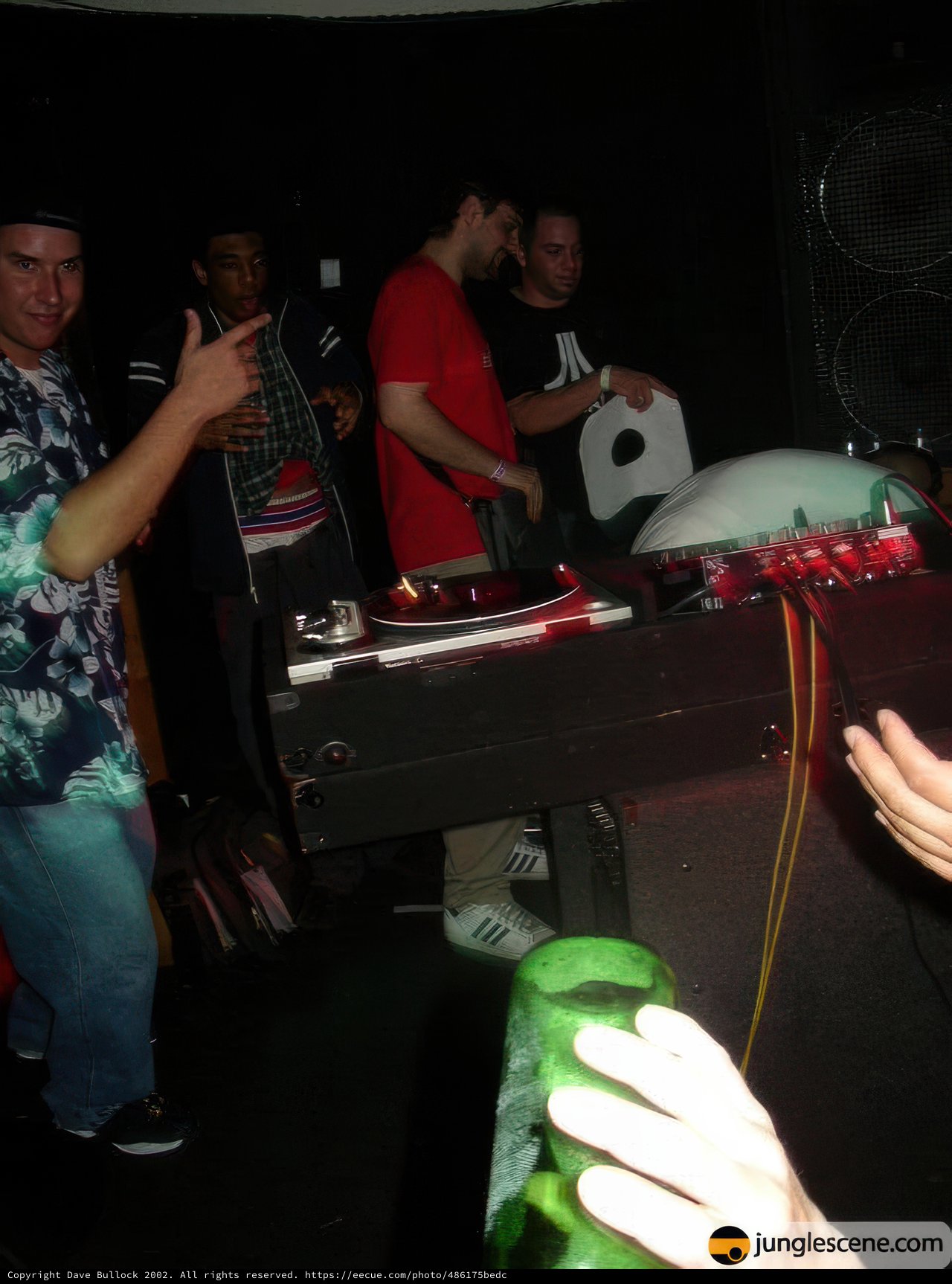 Nightclub DJ Entertaining Crowd