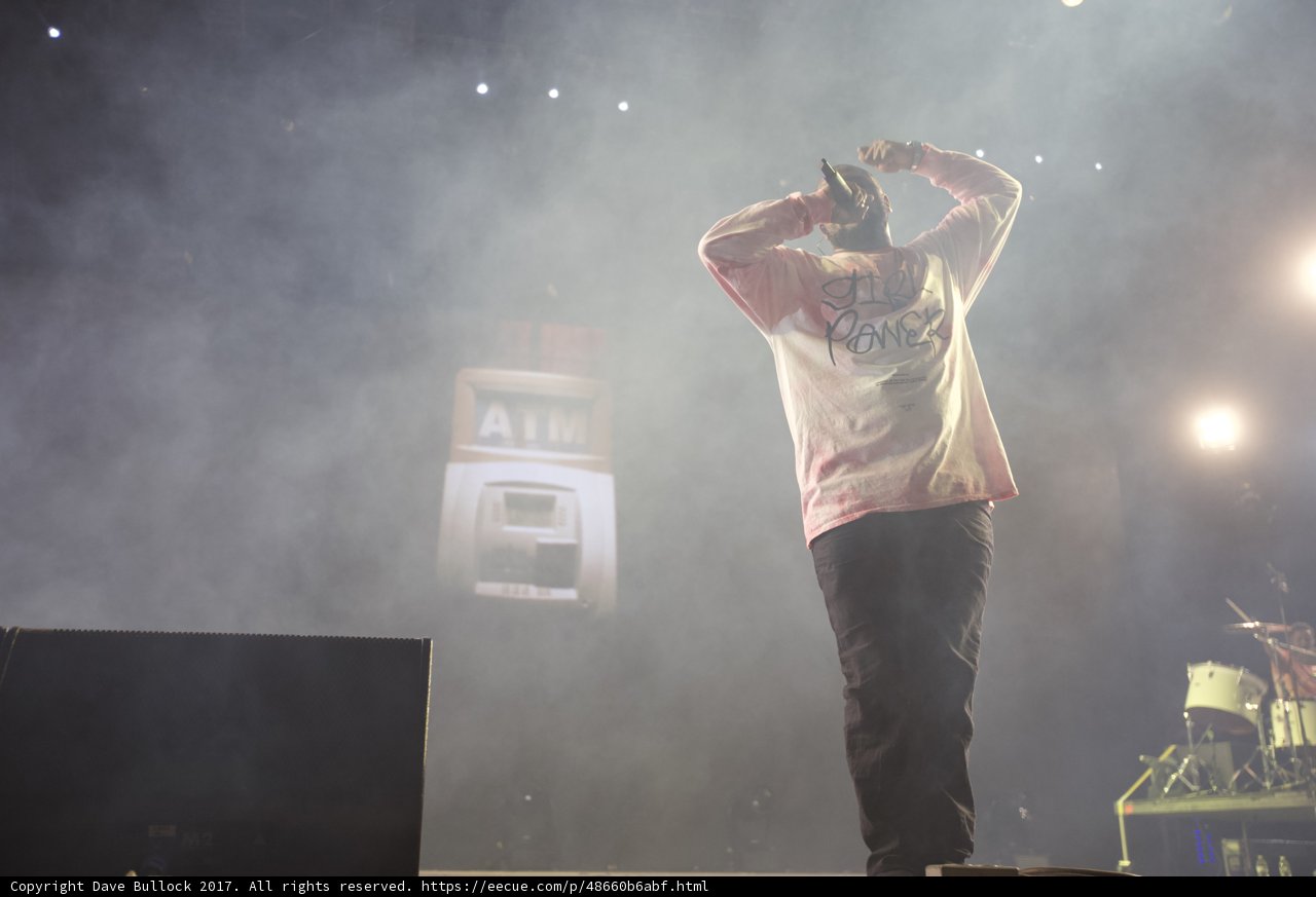 Pink Pant Performer on the Coachella Stage