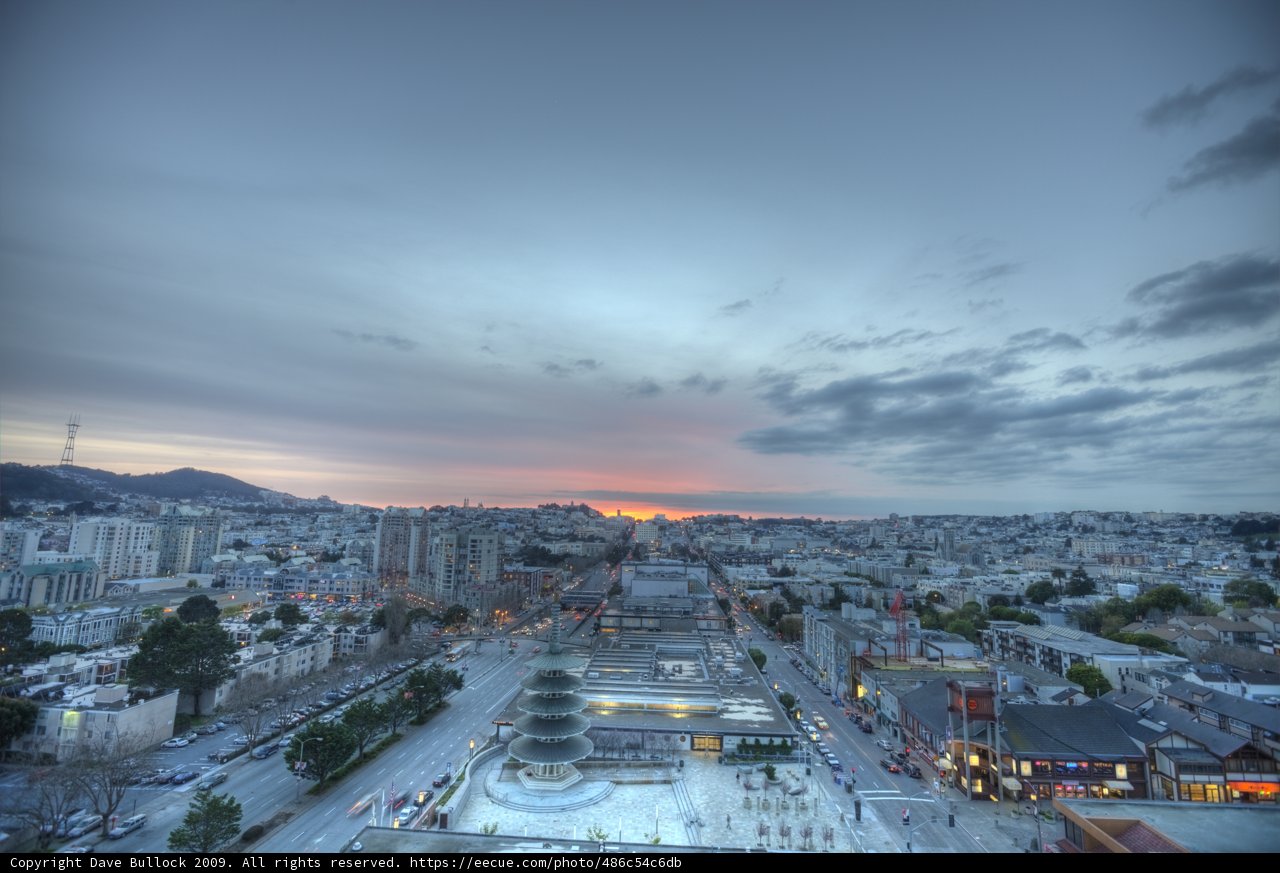 Urban Metropolis at Sunset