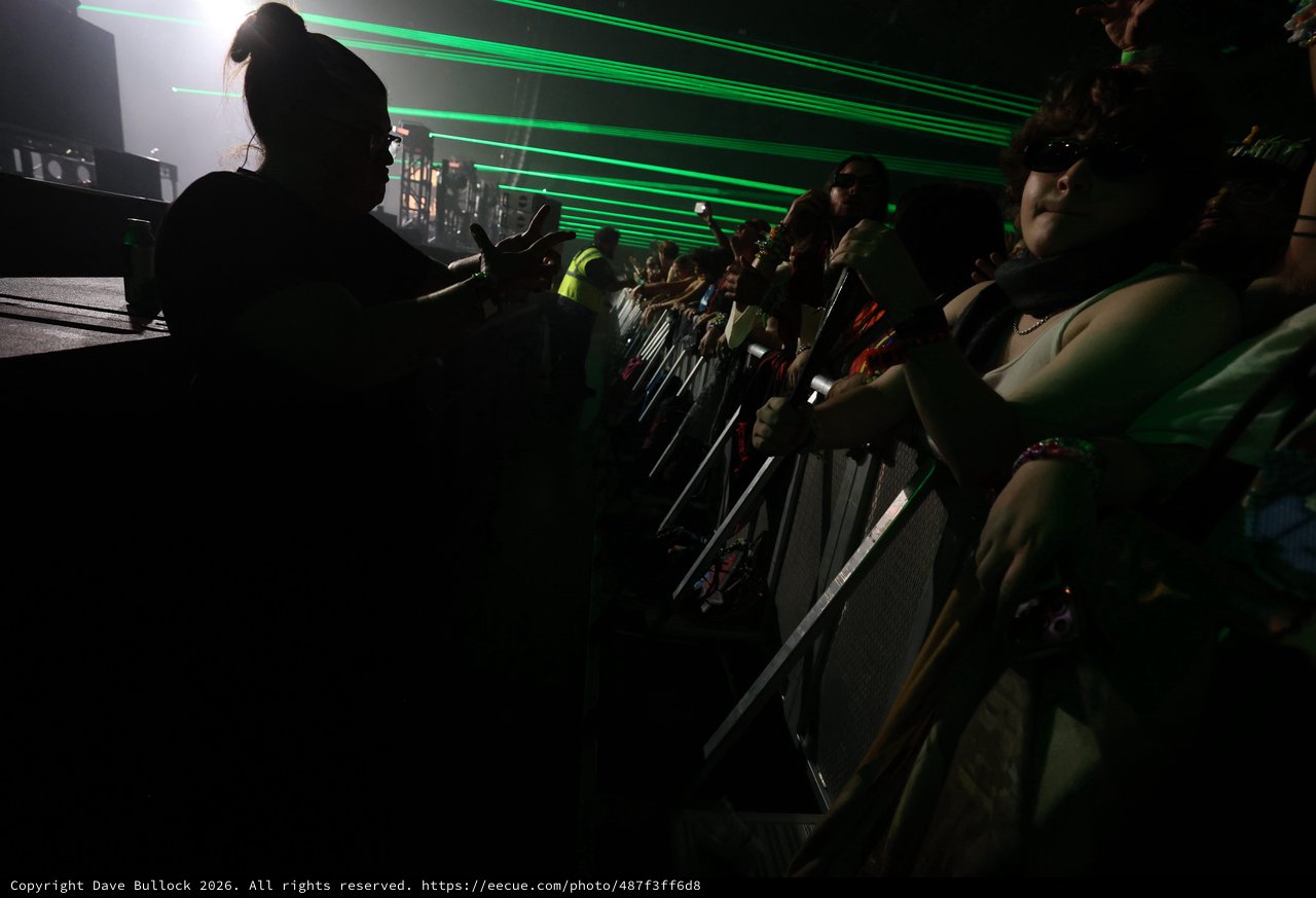 Green Laser Light Show at Wobbleland Festival 2026