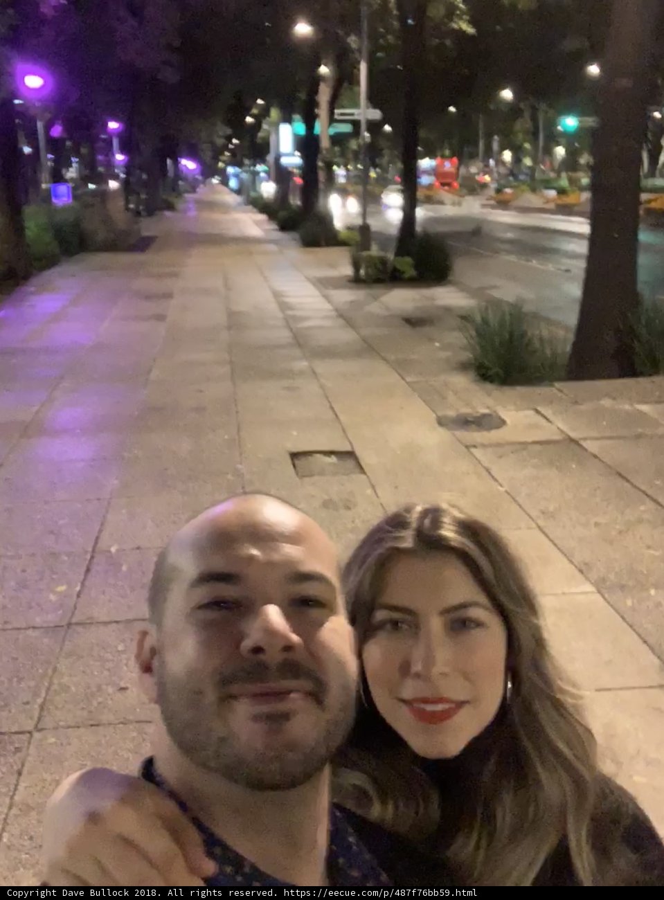 Nighttime Selfie in the City