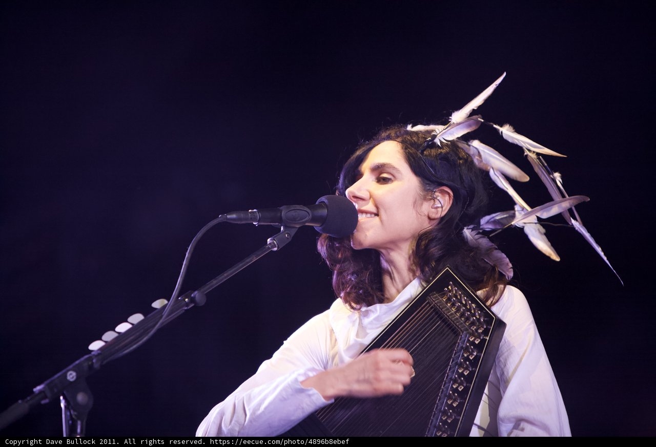 Feathers and Music: PJ Harvey's Electrifying Solo Performance