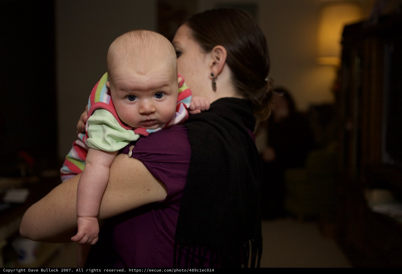 Mother and Baby Share a Tender Indoor Moment