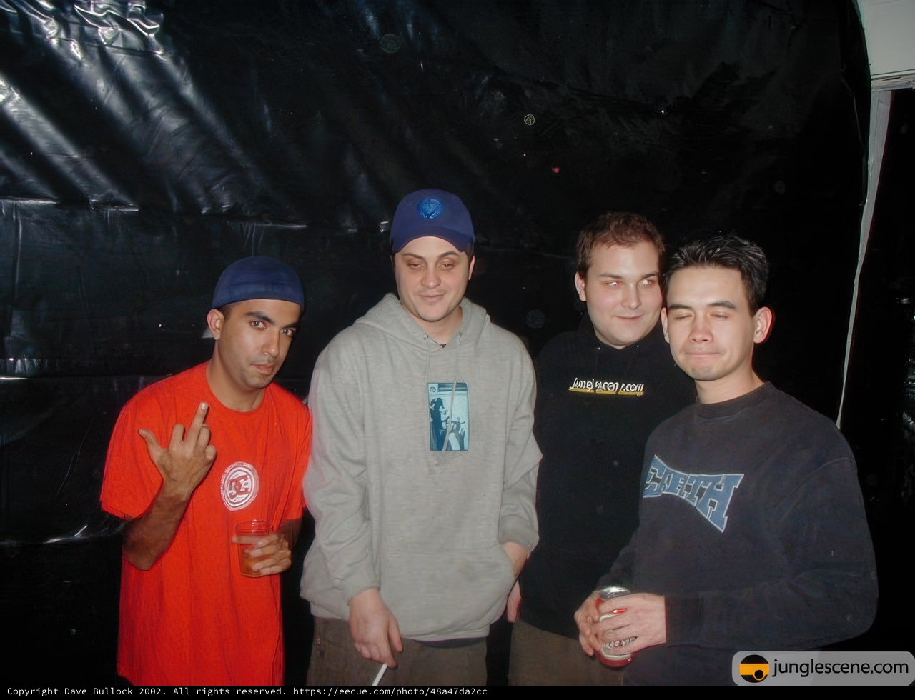 Four Young Men Strike a Pose
