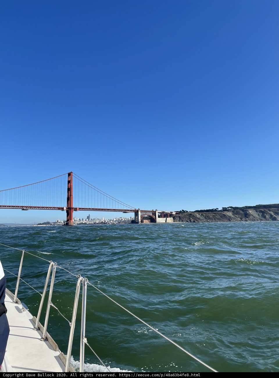 Sailing Along the Golden Gate Bridge