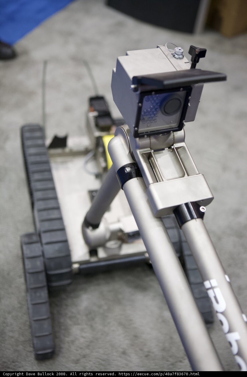 Robot with Camera on Display at 2008 Homeland Security Con