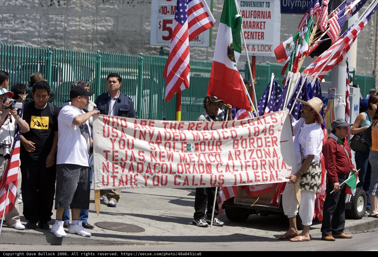 Mayday Rally Group Holding Banner