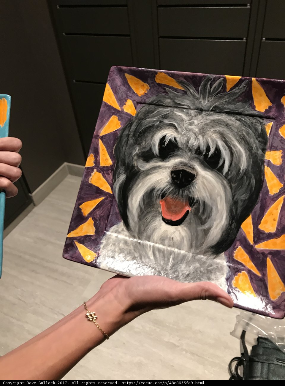 Hand-Painted Schnauzer Plate
