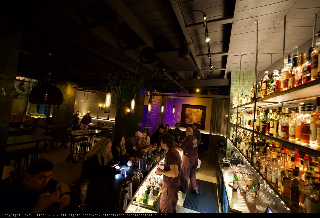 Upscale Cocktail Bar Interior with Modern Ambiance