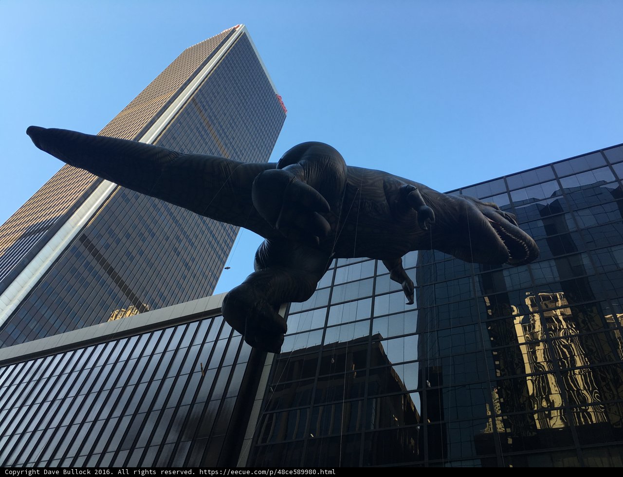 Metropolis Dinosaur Statue