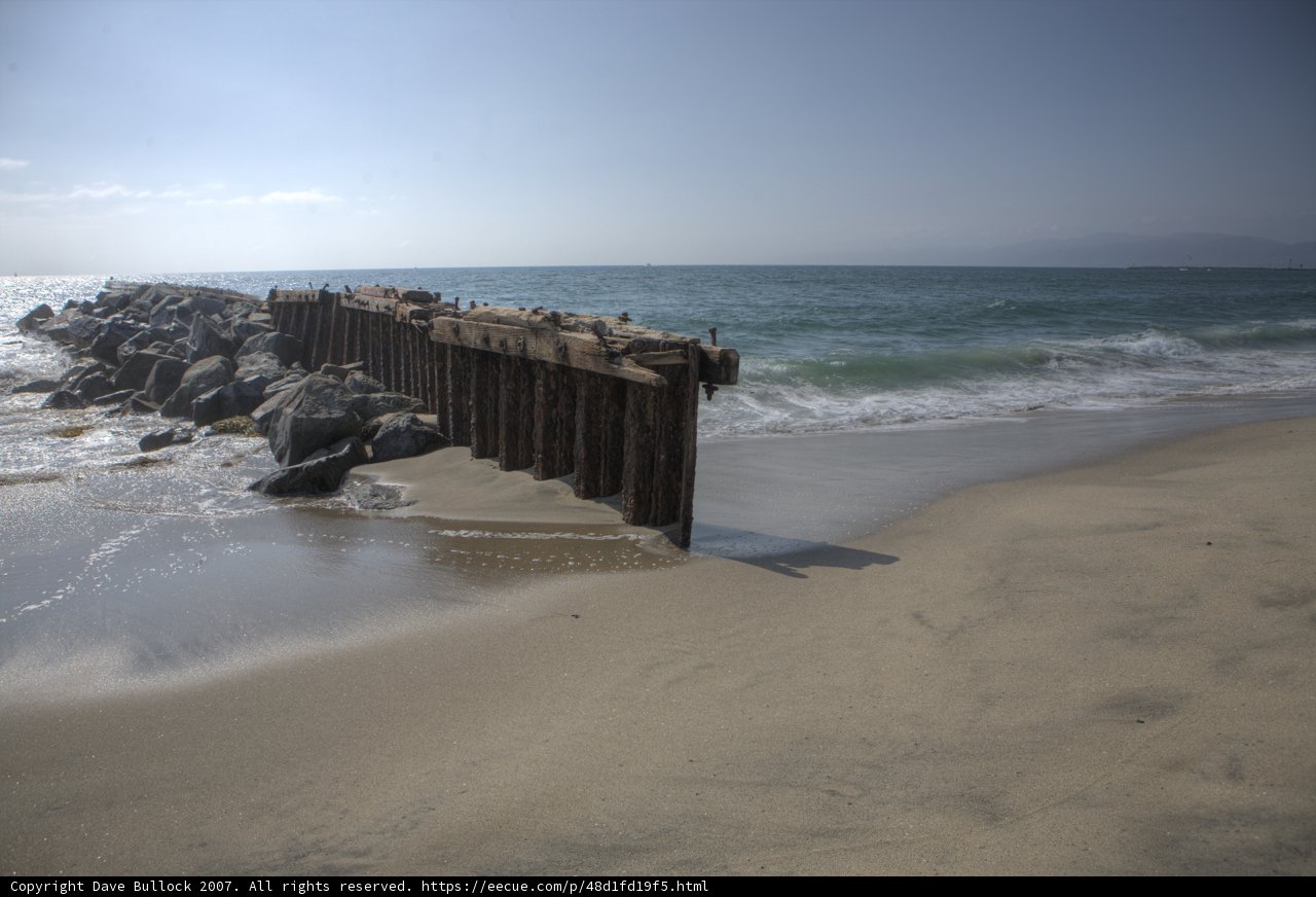 Serene Fence by the Shoreline