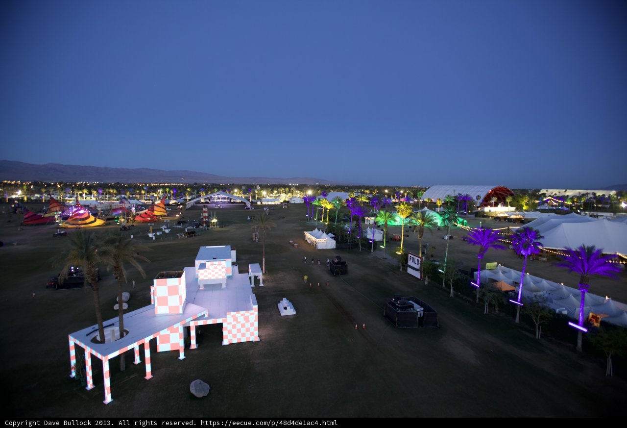 Nighttime Festivities at the Coachella Festival