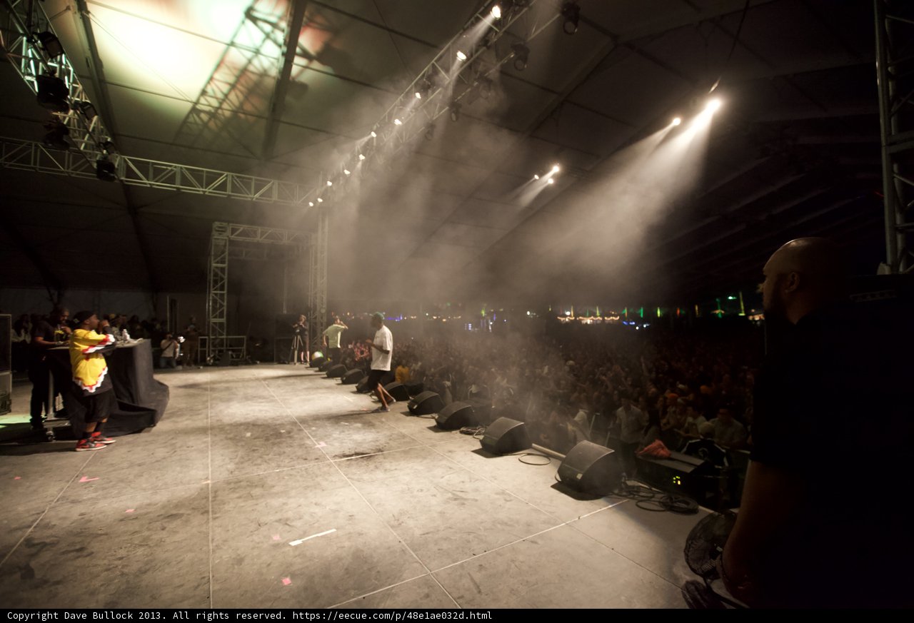 Smoke-Filled Stage at Coachella Concert