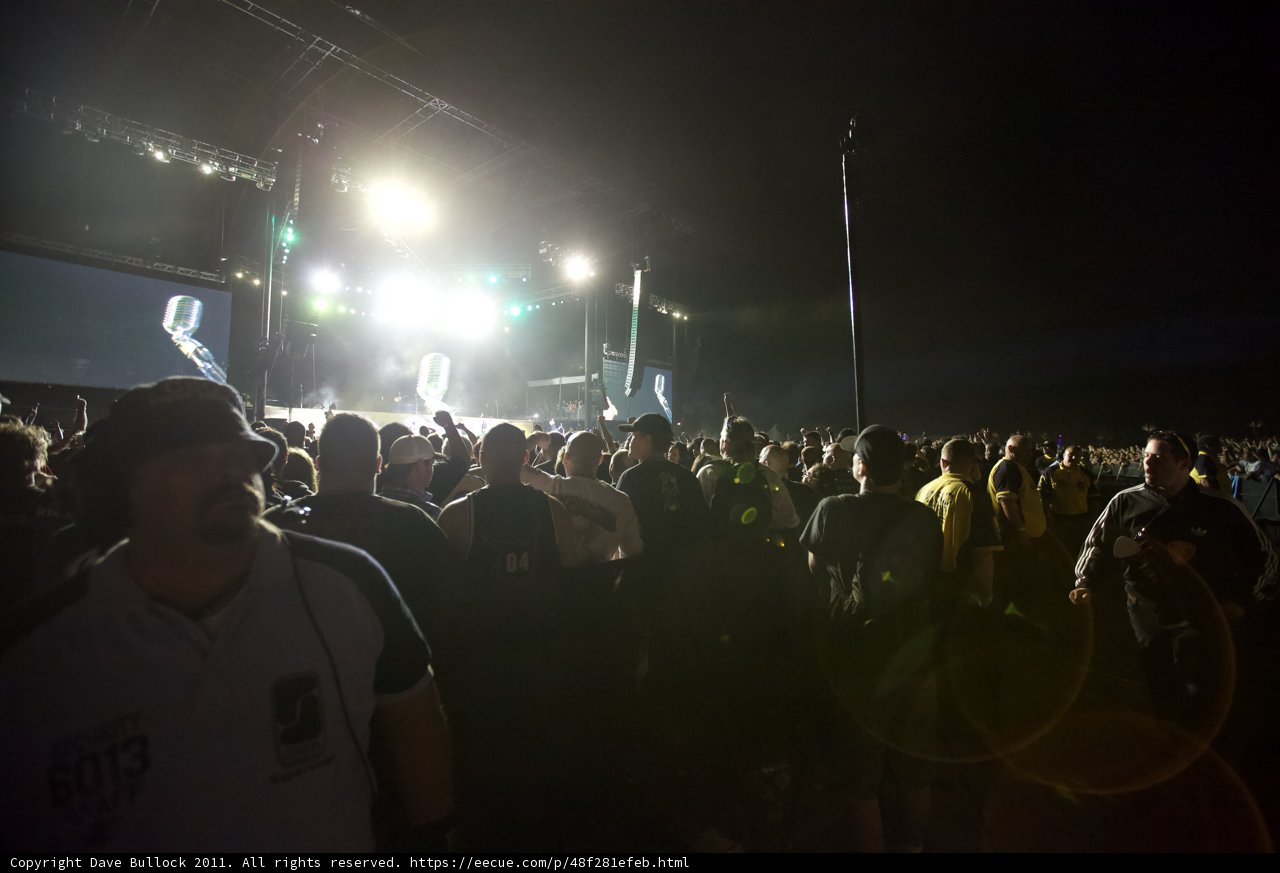 A sea of music lovers