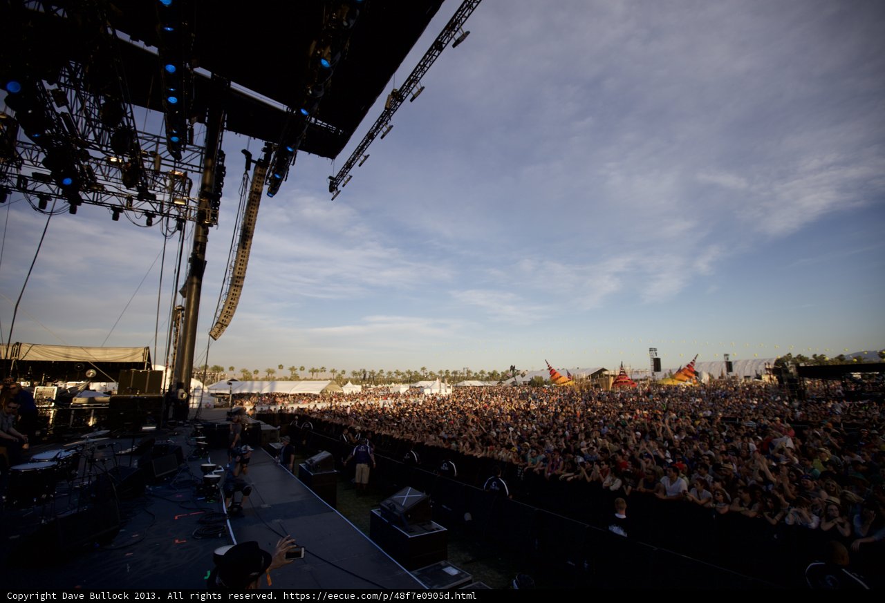 Coachella Crowd Rocks Out to Performer on Stage