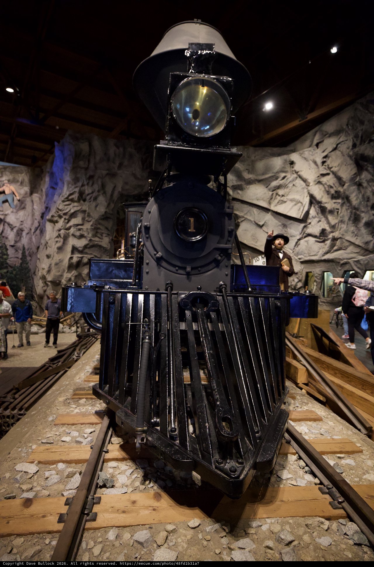 Historic Steam Locomotive Number 1 at Railroad Museum