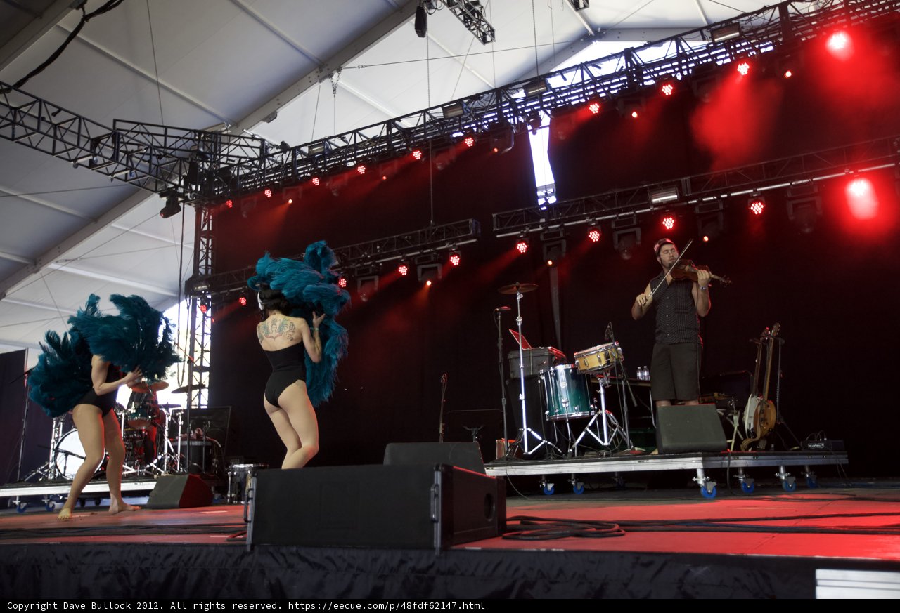 Group of Dancers Light Up Coachella Stage