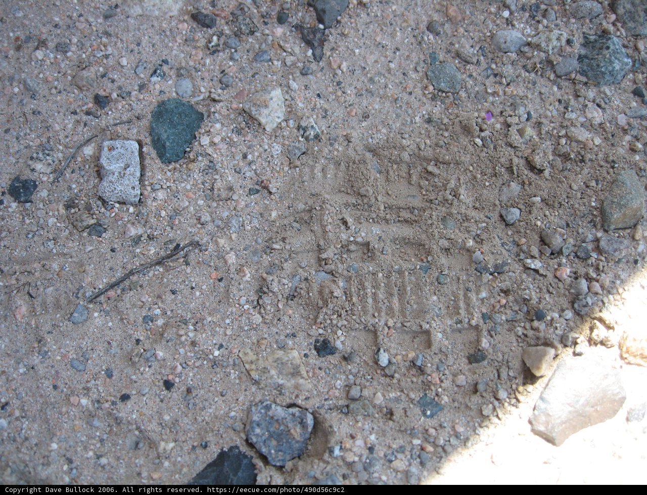 Footprint on the Rock