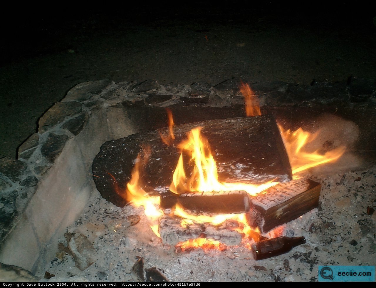 Flames Dance in the Fire Pit