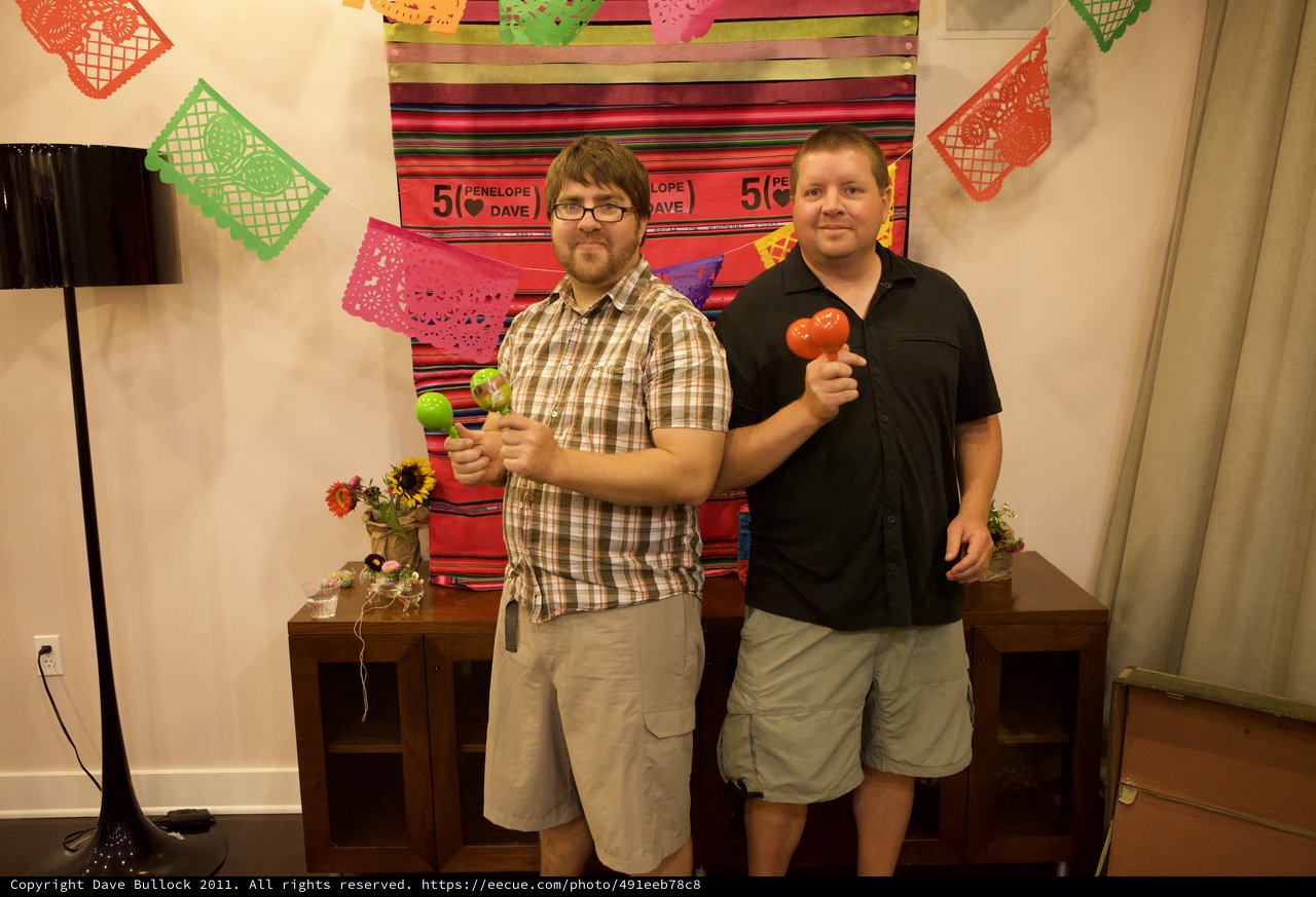 Friends Celebrate Fifth Anniversary Fiesta with Maracas
