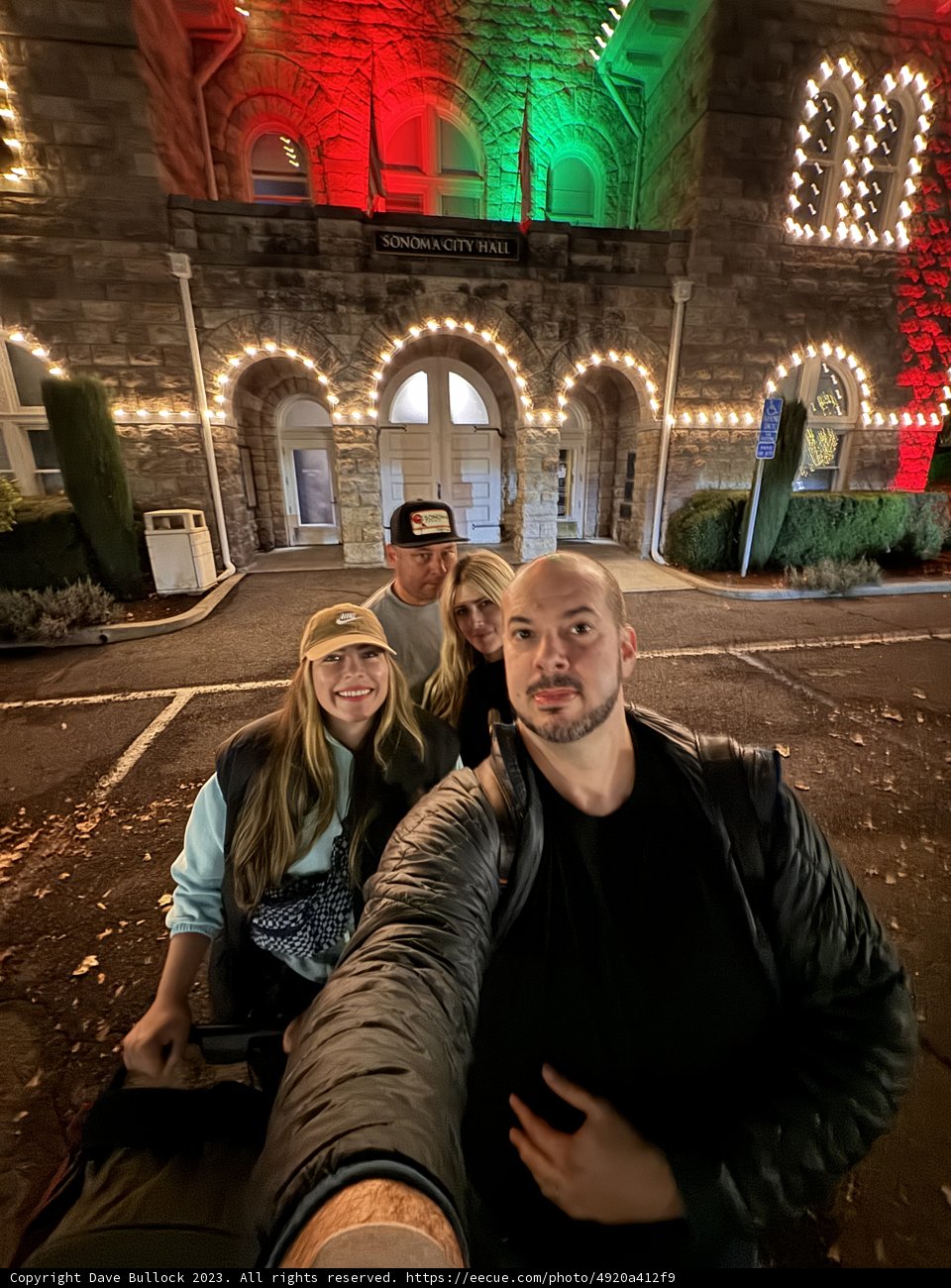 Thanksgiving Selfie Fun at Plaza Park, Sonoma