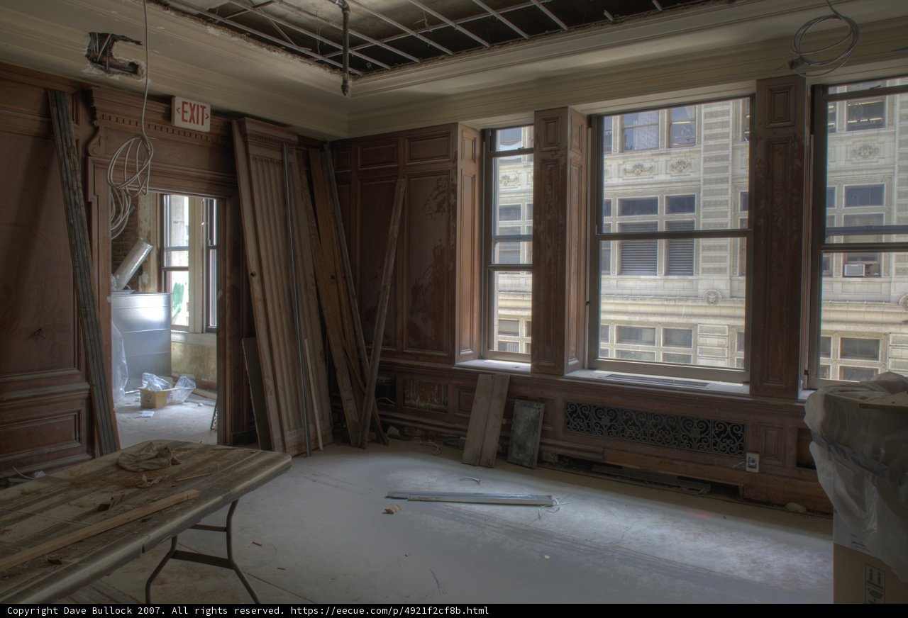 Wood Paneling on 4th Floor
