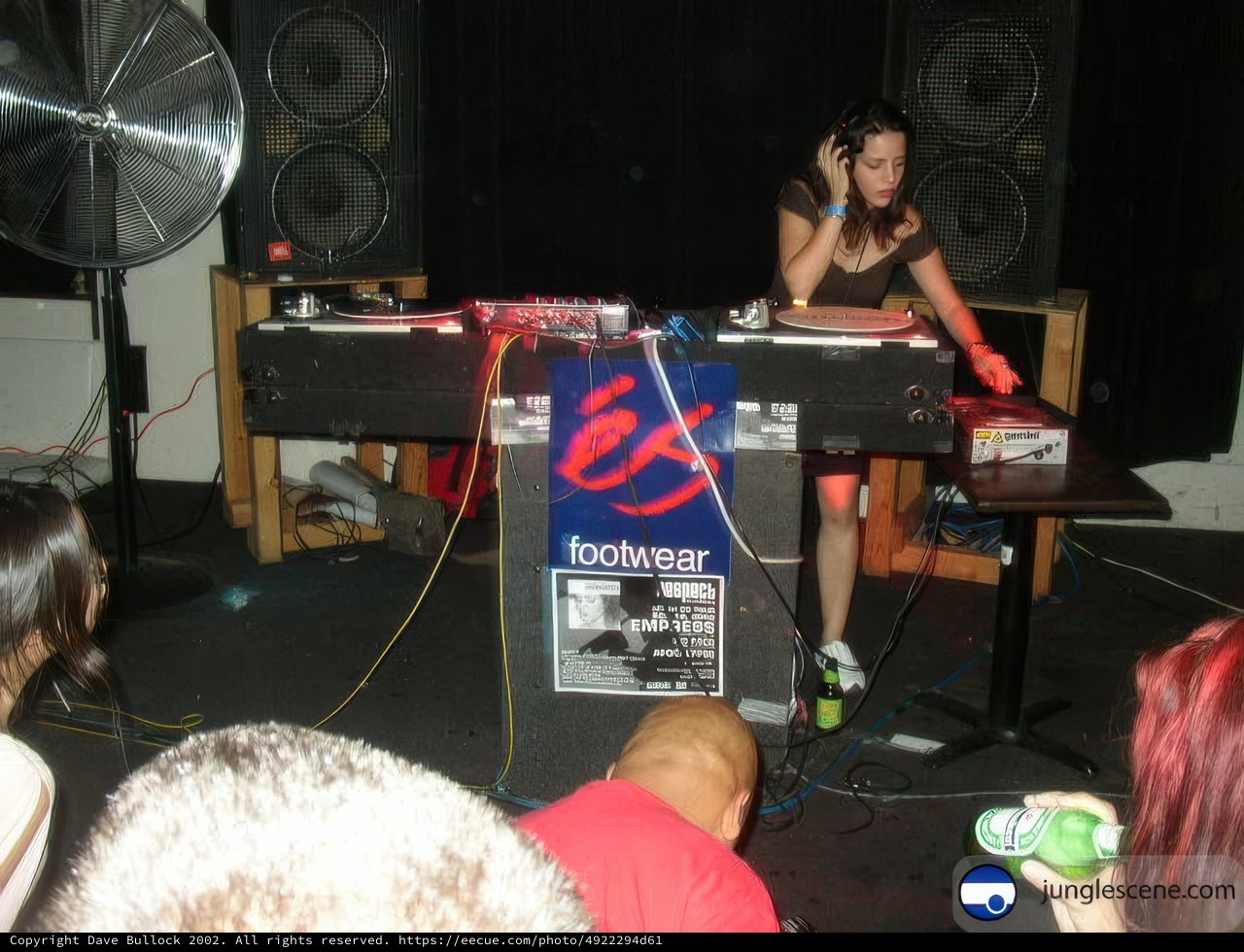DJ Woman Entertains Crowds with Music