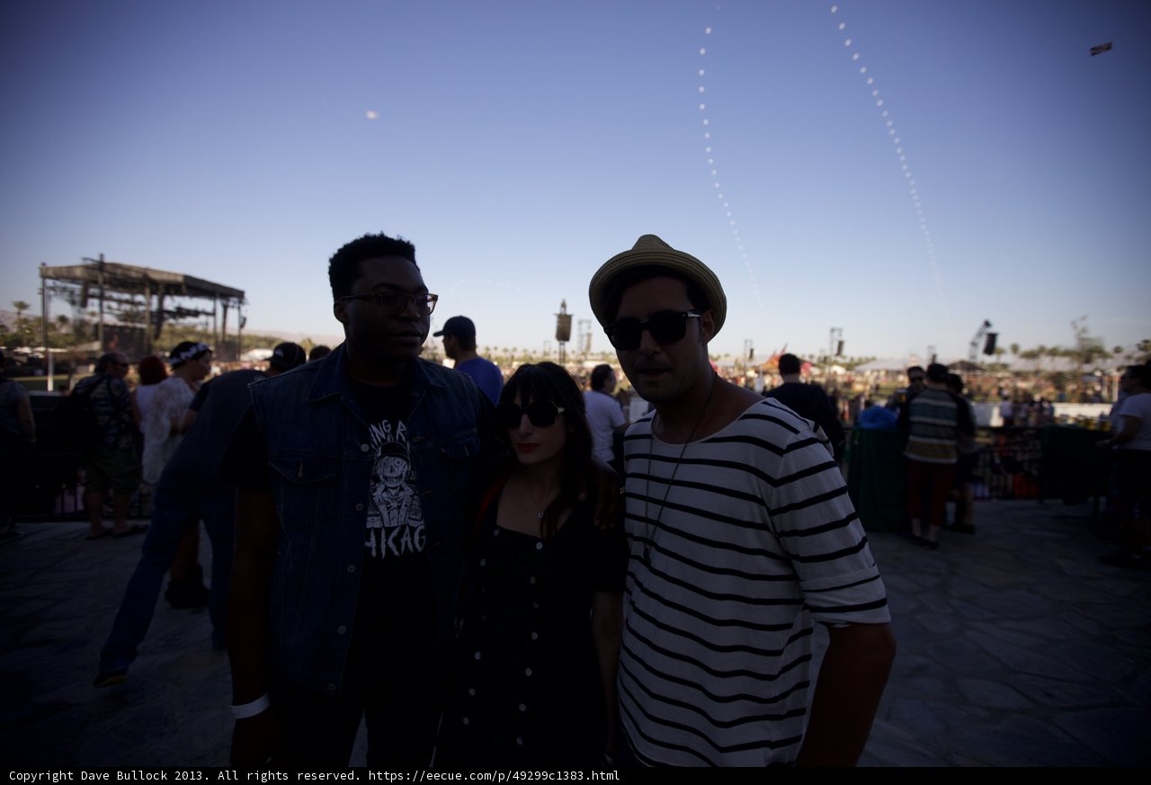 Three Friends Enjoying Coachella Weekend