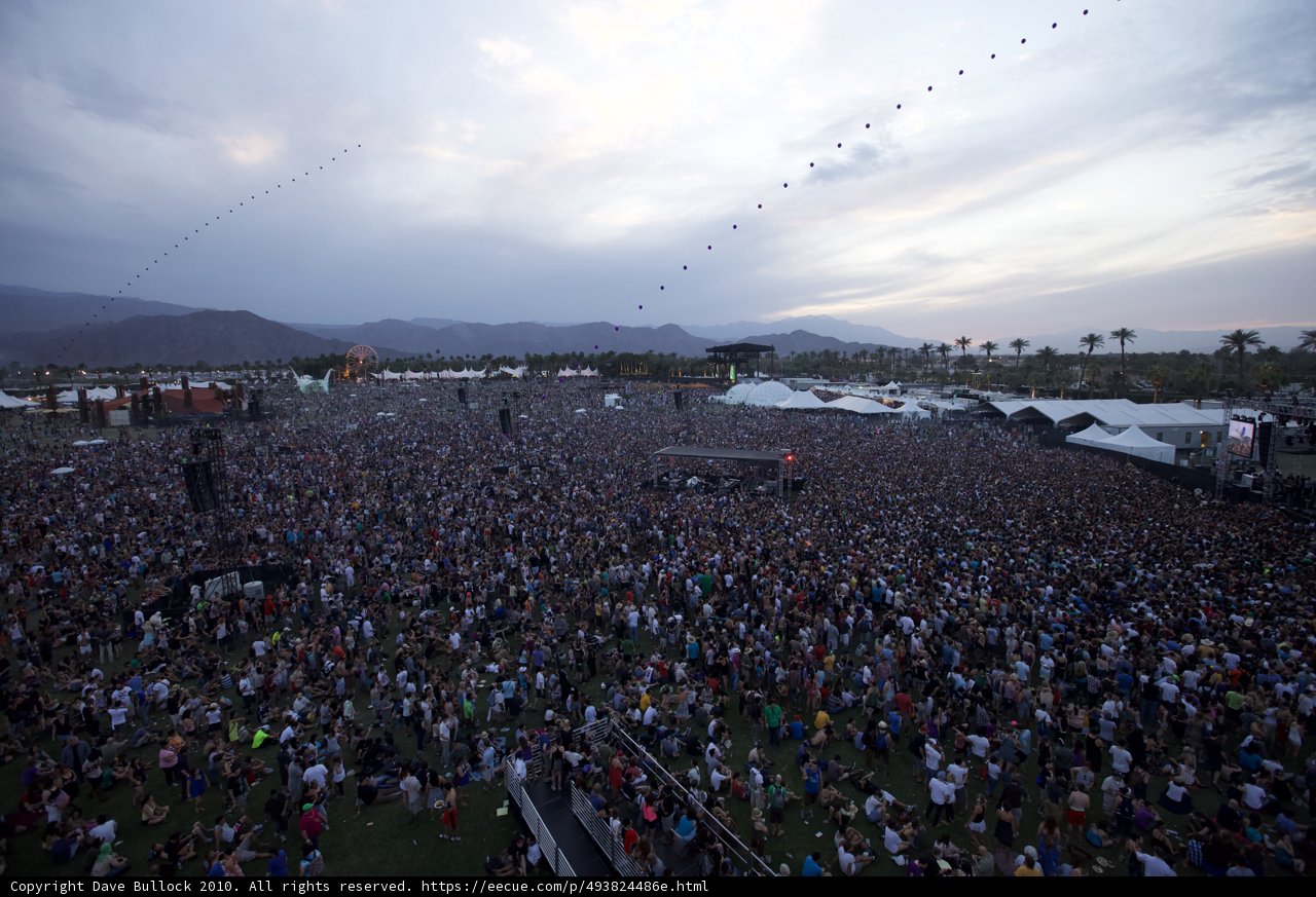 Coachella Sunday Concert Crowd