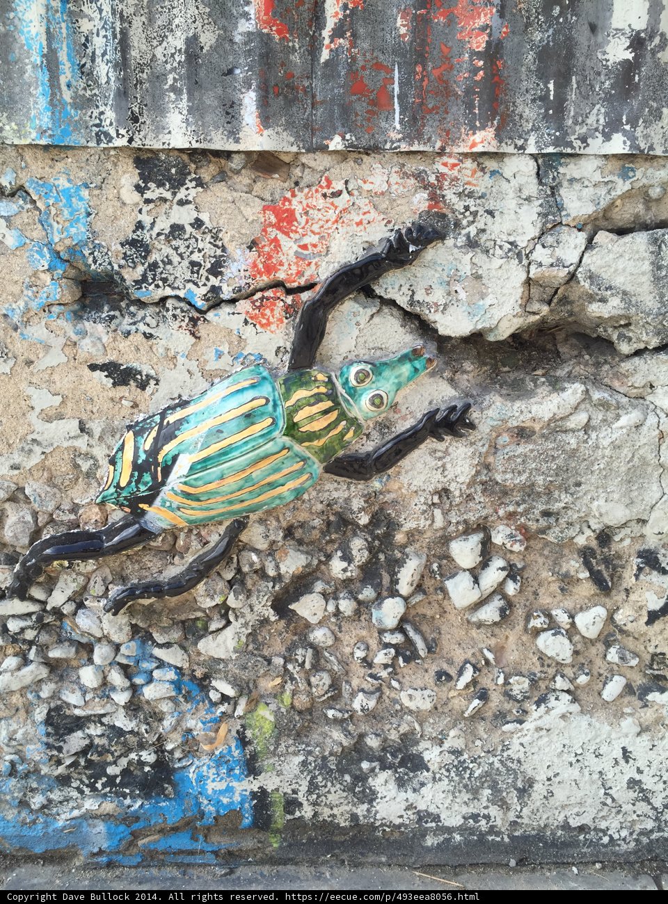 A Beetle's View of the Graffiti Wall
