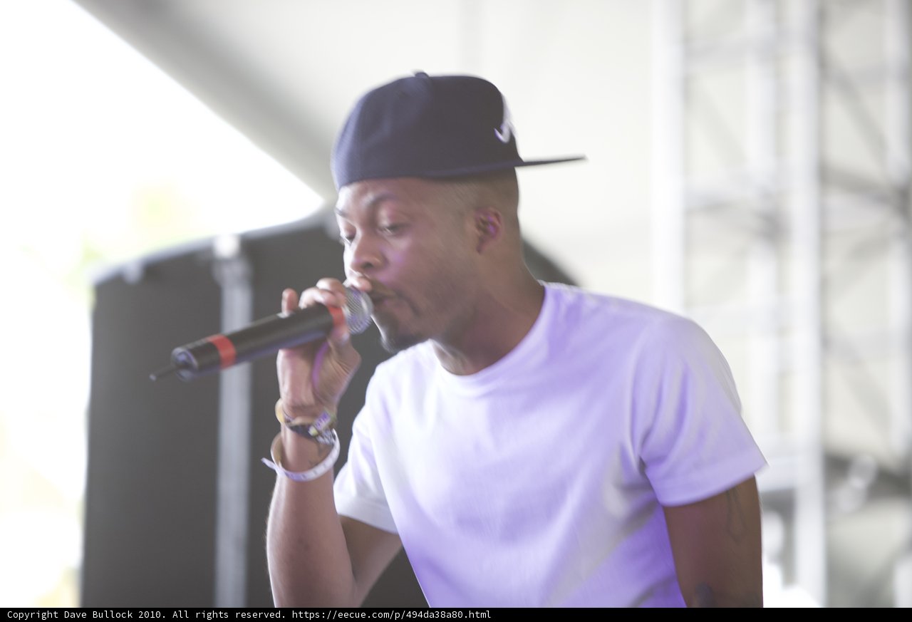 Entertainer with a Cap and Mic