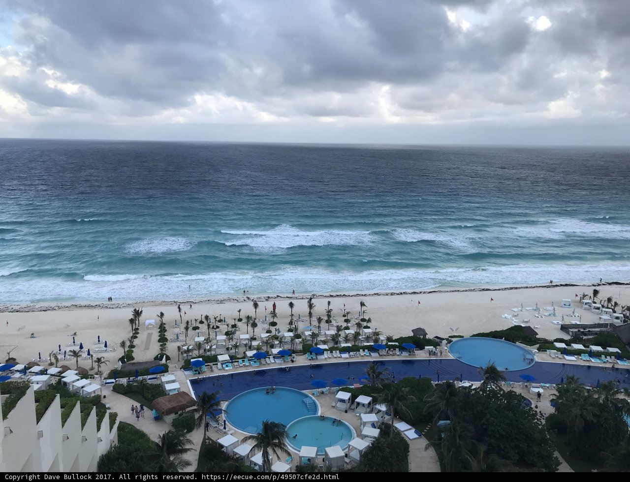 A Bird's Eye View of Grand Cancun Hotel